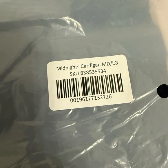 Taylor Swift Midnights Cardigan M/L New in bag authentic official navy stars - Picture 4 of 7